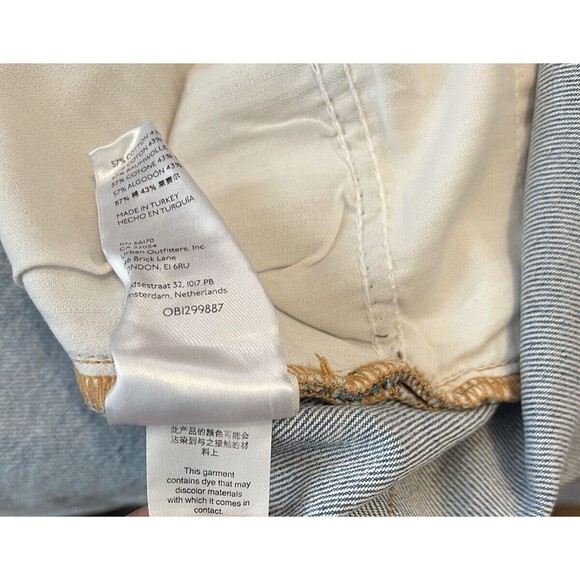 FREE PEOPLE x We The Free Distressed Tapered Baggy Boyfriend Jeans - 32 NWOT - Picture 14 of 14